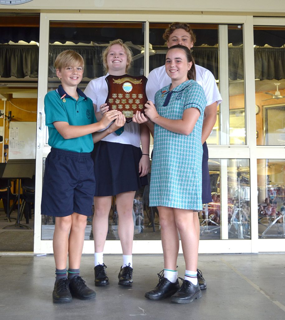 Smith House Captains with the Swimming Shield