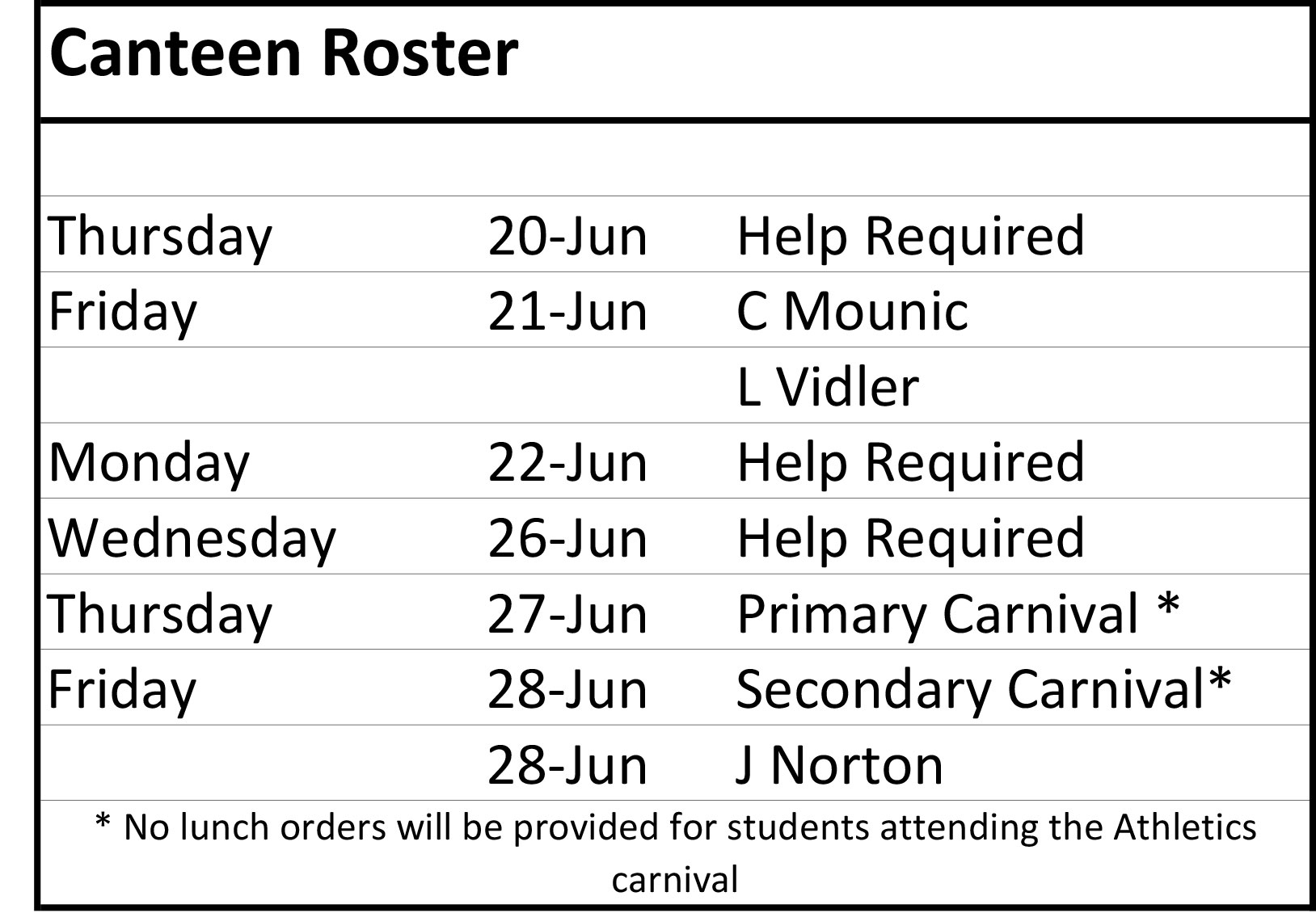 canteen-roster