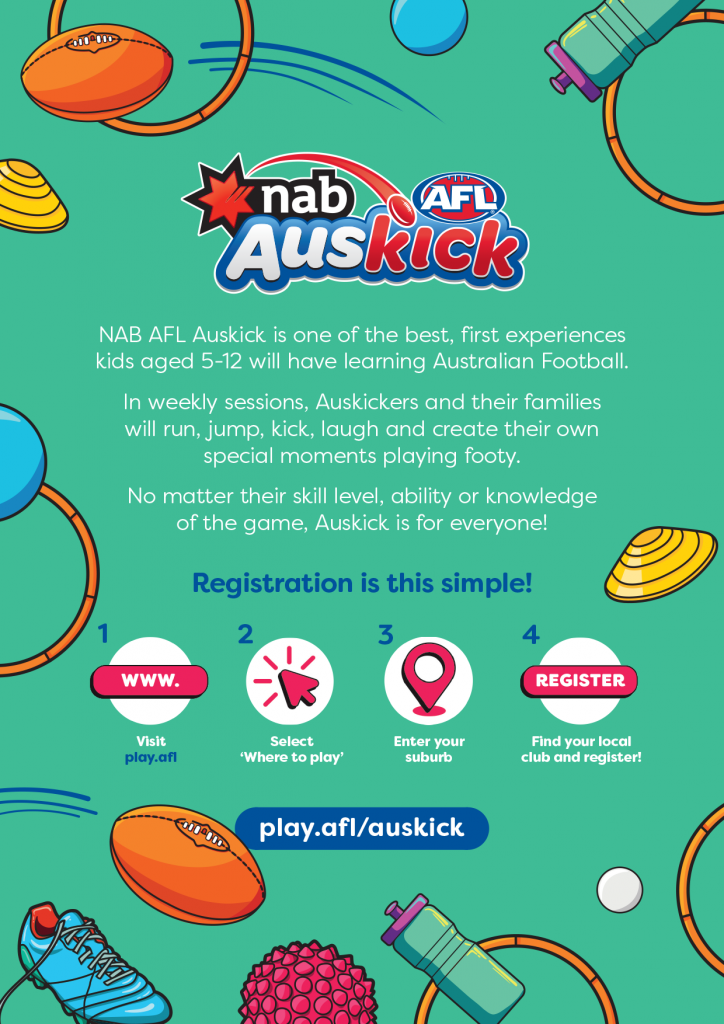 2022 NAB AFL Auskick Registration Flyer A4 DS QLD Editable Ballina-2