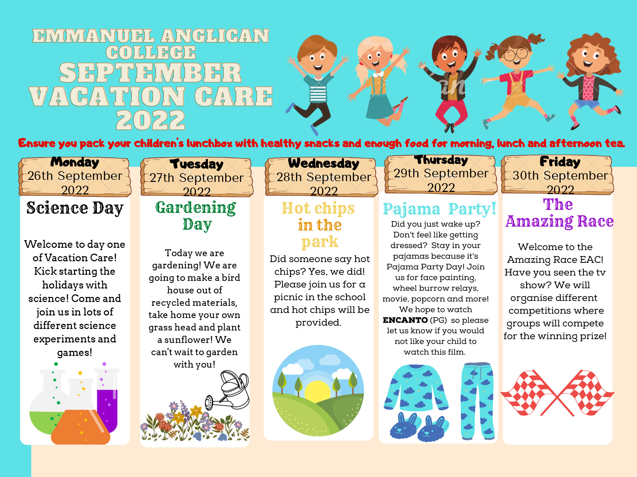 Emmanuel Anglican College Vacation Care program