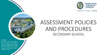 Assessment Policies and Procedures