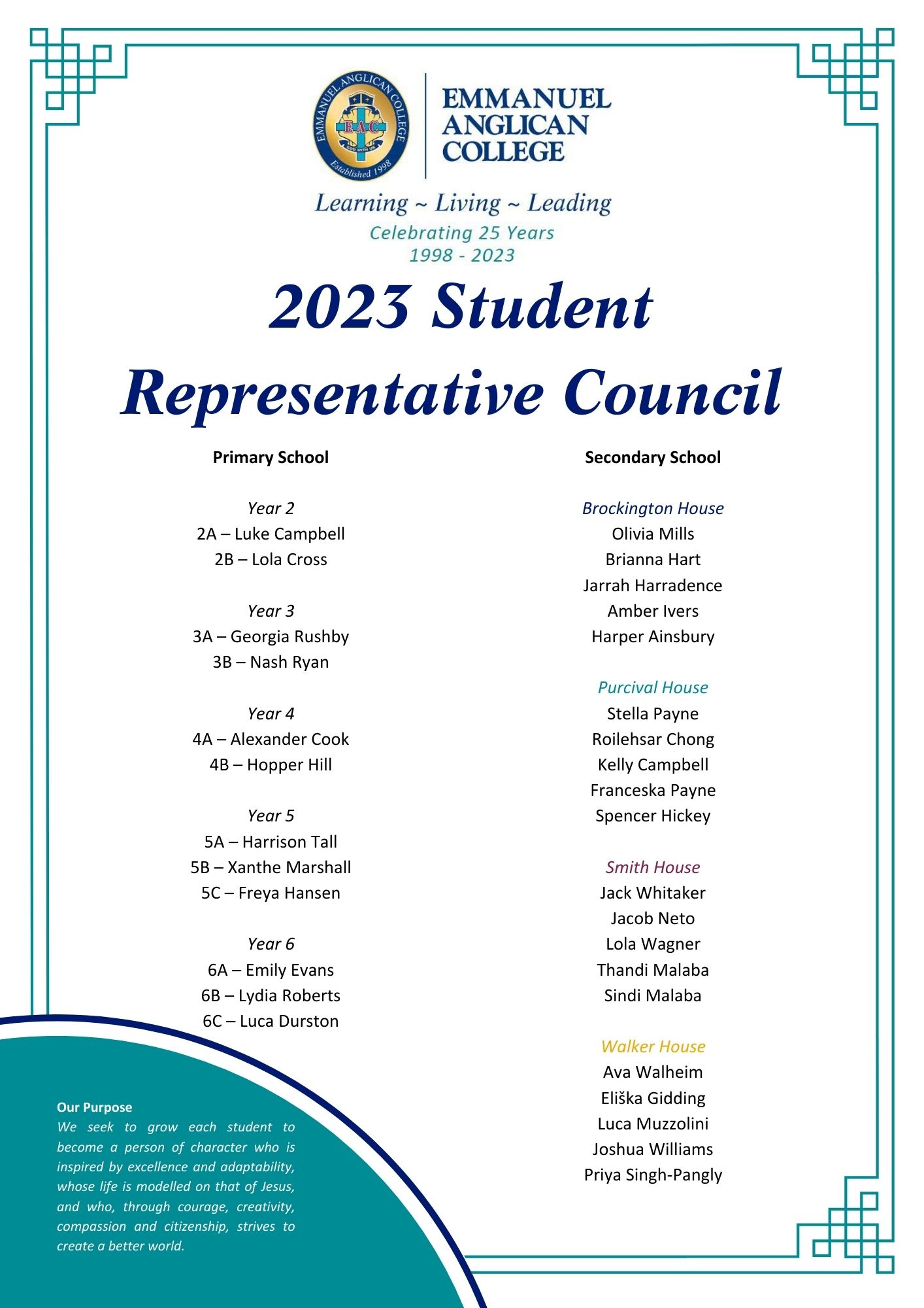 2023 Student Leaders