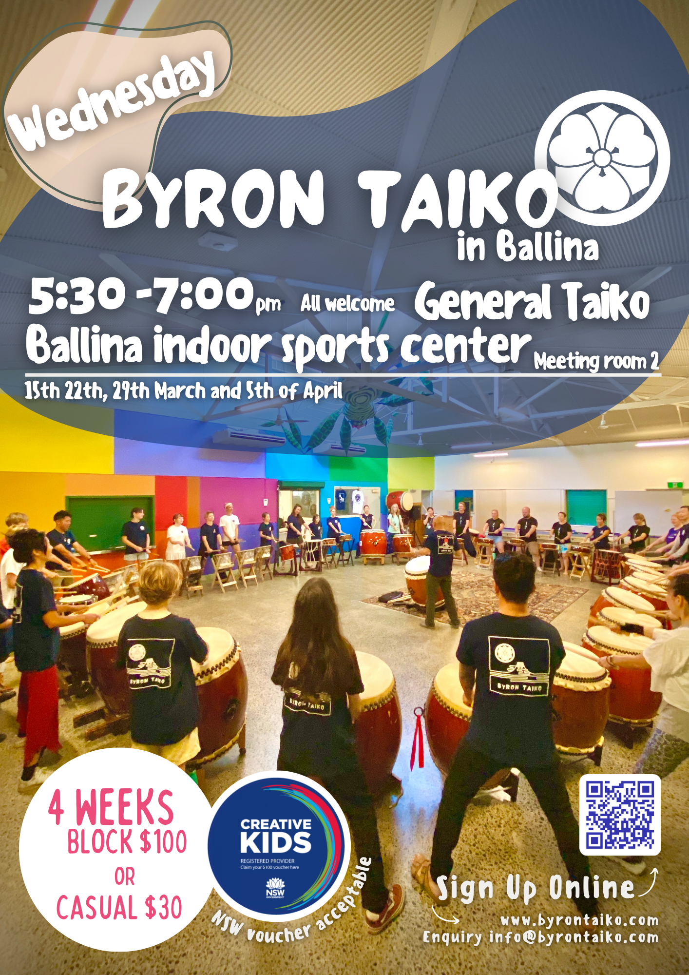 BISC Taiko workshop promotion