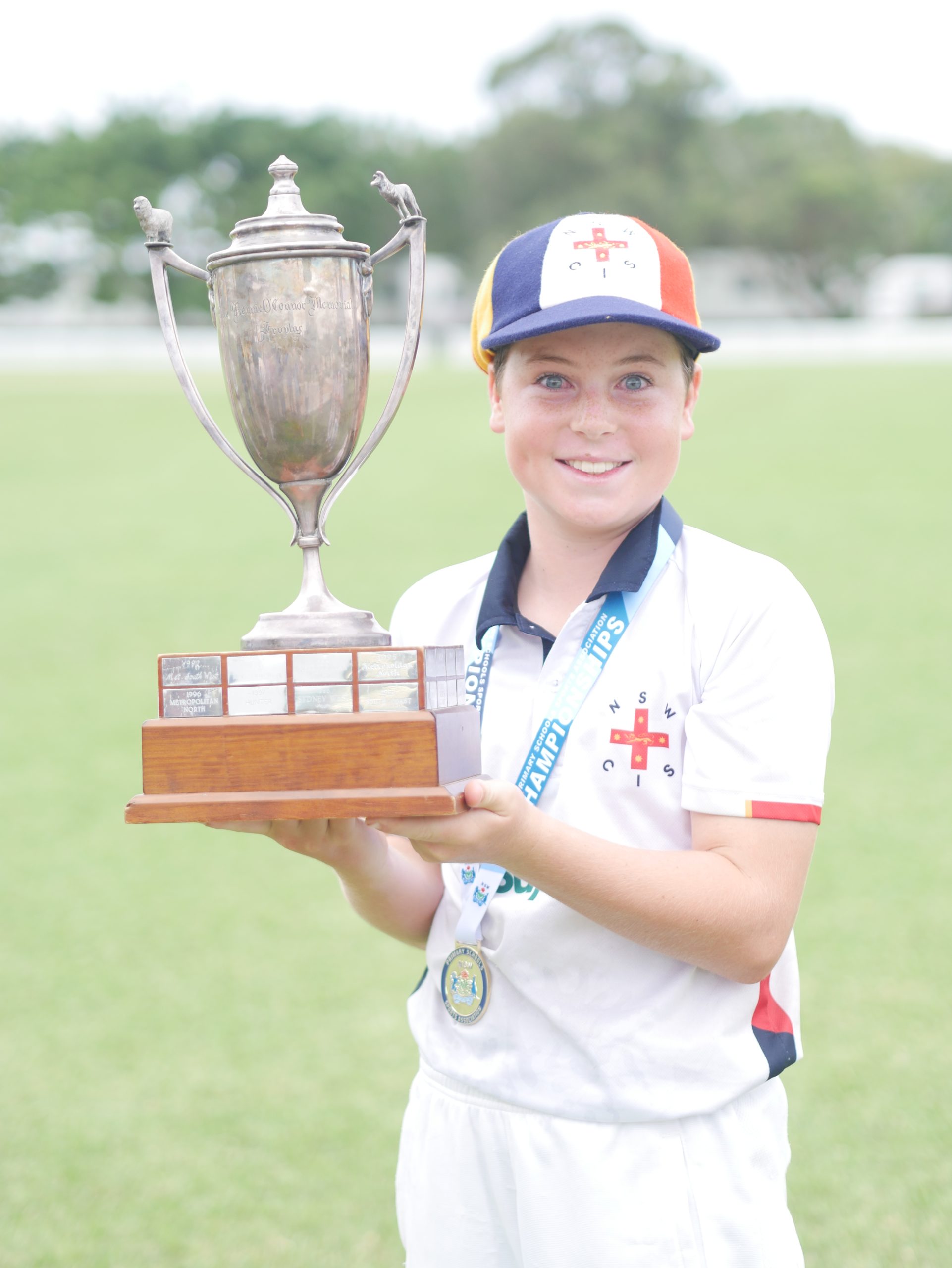 Tom Hunt - NSWCIS Primary Boys Cricket with Trophy