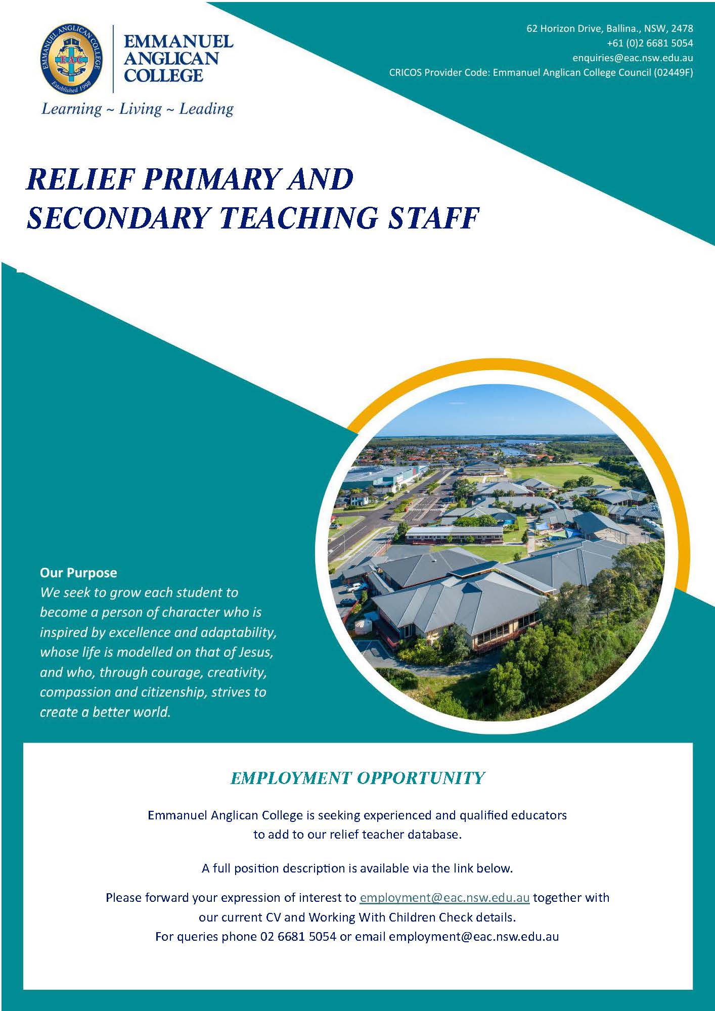Relief Primary and Secondary Teaching Staff